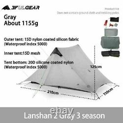 LanShan Ultralight Tent Backpacking Tent Camping Tent for 3-Season 2 Person