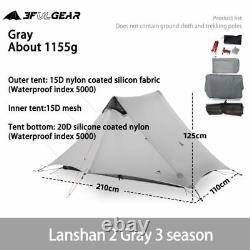 Lanshan 2 Person Ultralight Double Skin Lightweight Camping Tent 5000+Waterproof