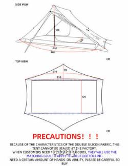 Lanshan 2 Pro LightWeight Person 3 Season Backpac Camping Tent 20D Silnylon UK