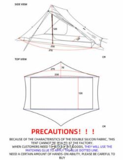 Lanshan Camping Tent 3 Person Lightweight Backpacking Tent for Outdoor Hiking
