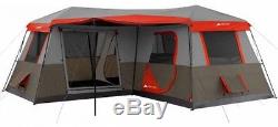 Large 12 Person Cabin Tent Family Camping Instant 3 Room L-Shaped Outdoor Huge