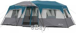 Large 12-Person Instant Cabin Tent, Big Sun Canopy Windows Porch Outdoor Camping