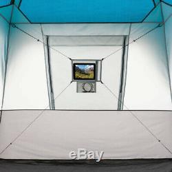 Large 12-Person Instant Cabin Tent, Big Sun Canopy Windows Porch Outdoor Camping