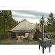 Large 14' Base Camp Outfitter Tent Bundle With Wood Stove, Awnings, & Stove Jack