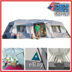Large 15 Person Instant Split Room Tent Family Camping Outdoor Teal Ozark Trail