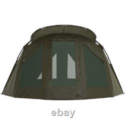 Large 2-3 Man Fortress Carp Fishing Tent Camping Picnic Bivvy with Hood Shelter