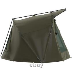 Large 2-3 Man Fortress Carp Fishing Tent Camping Picnic Bivvy with Hood Shelter