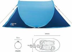 Large 2 Person Pop Up Tent Water Resistant Ventilated Durable Breathable Fabric