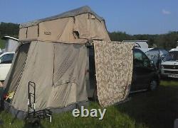 Large 3 Man Roof Tent with Awning