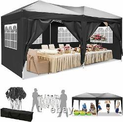 Large 3x6M 10x20ft Pop-up Gazebo, Waterproof Marquee Heavy Canopy Tent Camping