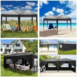 Large 3x6M 10x20ft Pop-up Gazebo, Waterproof Marquee Heavy Canopy Tent Camping