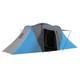 Large 4-6 Man Tunnel Camping Tent With 2 Bedrooms Blue