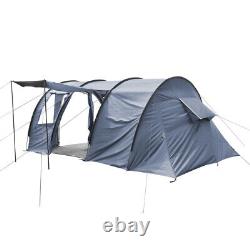 Large 5-6 Person Family Tent Outdoor Tunnel Shelter Camping Tent with Two Room