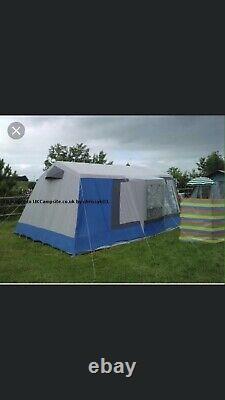 Large 6 Berth Canvas Frame Tent, Trailer And Equipment