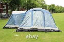 Large 6-Berth Tunnel Tent by Outwell Utah 6 with Porch and Sun Canopy, Excellent