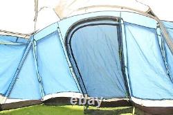 Large 6-Berth Tunnel Tent by Outwell Utah 6 with Porch and Sun Canopy, Excellent