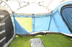 Large 6-Berth Tunnel Tent by Outwell Utah 6 with Porch and Sun Canopy, Excellent