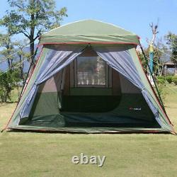 Large 8 Man Person Family Camping Tent Waterproof Touring Car Road Trip 2 Room