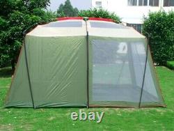 Large 8 Man Person Family Camping Tent Waterproof Touring Car Road Trip 2 Room