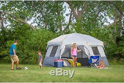 Large 8-Person Instant Hexagon Cabin Tent Family Outing Camping Easy Set up NEW