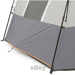 Large 8-Person Instant Hexagon Cabin Tent Family Outing Camping Easy Set up NEW