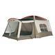 Large 8-person Outdoor Camping Tent With Screen Room, 3-season 16 X 11 Ft. Brown