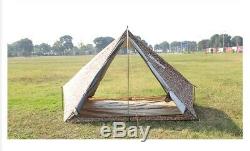 Large Big 5 Person Camping Army Military Survival Tent Digital Camouflage Family