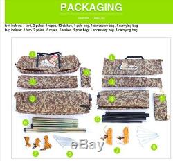 Large Big 5 Person Camping Army Military Survival Tent Digital Camouflage Family