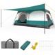 Large Camping Double Layer Tents 10-person Camping Tent-green
