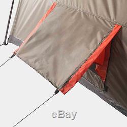 Large Camping Tent 12 Person 3 Rooms Instant Red 16'x16' Family Huge Cabin River