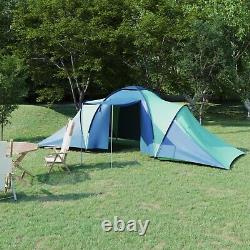 Large Camping Tent 6 Persons Outdoor Summer Fishing Tent Blue and Green