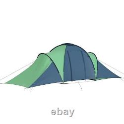 Large Camping Tent 6 Persons Outdoor Summer Fishing Tent Blue and Green