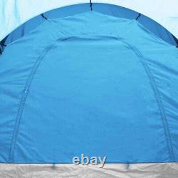 Large Camping Tent 6 Persons Outdoor Summer Fishing Tent Blue and Light Blue