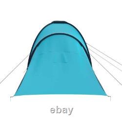 Large Camping Tent 6 Persons Outdoor Summer Fishing Tent Blue and Light Blue