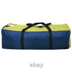 Large Camping Tent 6 Persons Outdoor Summer Fishing Tent Blue and Yellow