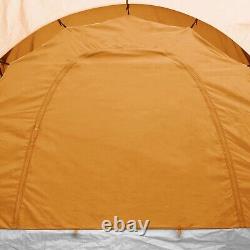 Large Camping Tent 6 Persons Outdoor Summer Fishing Tent Grey & Orange