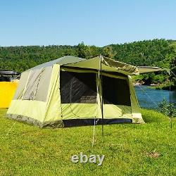 Large Camping Tent 8 Person Room Shelter Hiking Gear with Travel Carry Bag Yellow