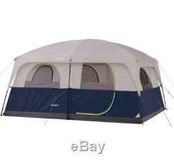Large Camping Tent All Weather 10-Person 2-Room Outdoor Family Cabin Shelter