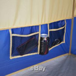 Large Camping Tent Base Camp 14 Person Family Room Entrance Window Hiking Huge