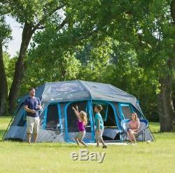 Large Camping Tent Camp 10 Person Cabin Window Storage Hiking Camp Season Set Up