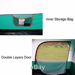 Large Camping Tent For Family Outdoor Four Seasons Double Layer Shelter 8 Person