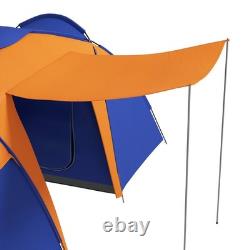 Large Camping Tent with 2 Bedroom, Living Area and Awning for 4-6 Person