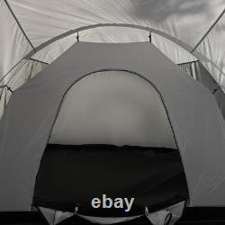 Large Camping Tent with 3 Bedroom, Living Area and Porch for 6-9 Man