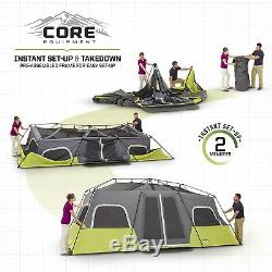 Large Core Equipment Instant Cabin Tent 12 Person Includes Full Size Outer Tent