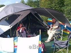 Large Family 8 Man Tent Sunncamp Prism Canopy, Groundsheets, Carpet Included