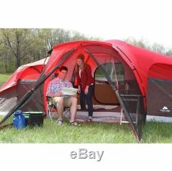 Large Family Camping Tent Height Air Bed All Season Big Storage 10 Person Cabin