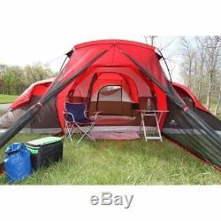 Large Family Camping Tent Height Air Bed All Season Big Storage 10 Person Cabin