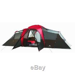 Large Family Camping Tent Ozark Trail 10 Person 3 Room Cabin Shelter Waterproof