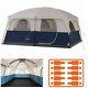 Large Family Camping Tent Window Height Air Bed All Season Big Storage 10 Person