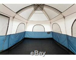 Large Family Camping Tent Window Height Air Bed All Season Big Storage 10 Person